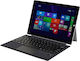 Flip Cover Δερματίνης με Πληκτρολόγιο Dark Grey (Microsoft Surface Pro 3 / 4 / 5 / 6 / 7)