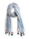Ble Resort Collection Women's Scarf Light Blue