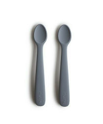 Mushie Baby Set with Spoons made of Silicone Tradewinds 2pcs