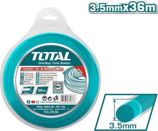 Total TDL3536 Метална верижка Кръгла Дължина 36м и Дебелина 3.5мм