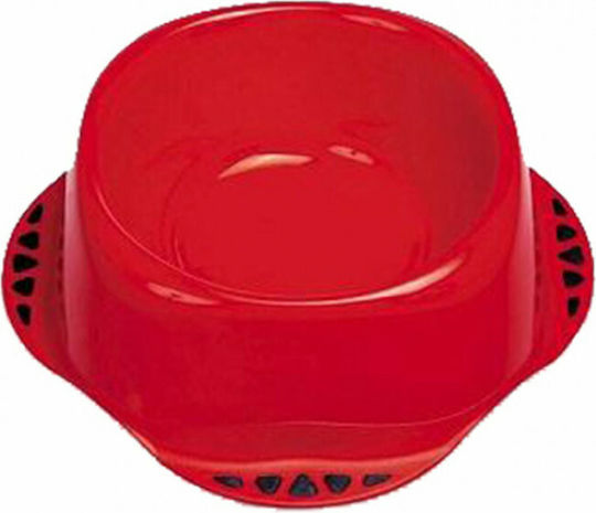 MPS Maya Plastic Bol Mâncare & Apă pentru Câine 2lt în Culoare Roșu