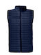 Sleeveless Jacket Puffer Blue