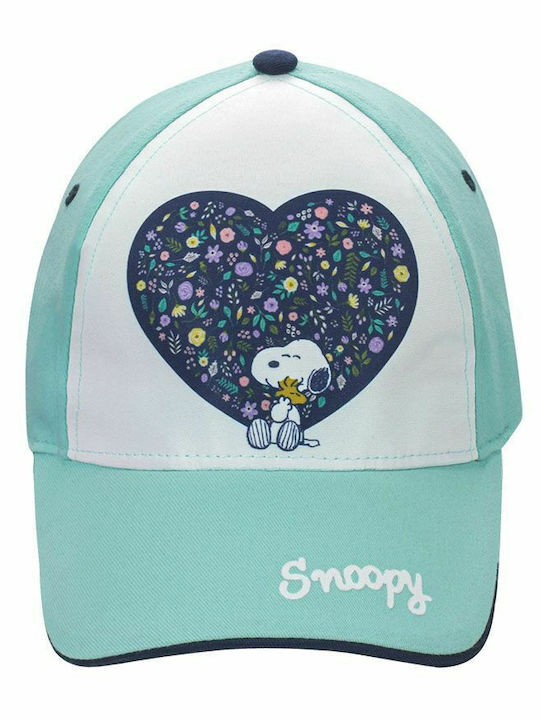 Stamion Παιδικό Καπέλο Jockey Υφασμάτινο Snoopy Πράσινο
