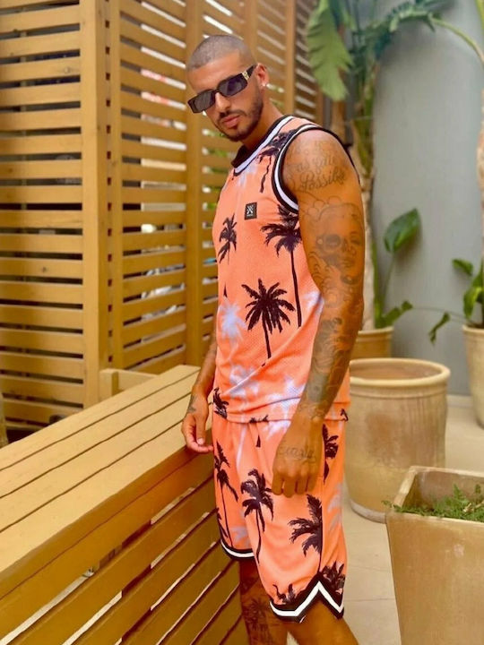 Tropical Мъжка Бермуда Оранжева