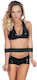 Fetish Tentation Χειροπέδες Bondage Handcuff Wrist Black