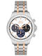Slazenger Herrenuhr 45mm Chronograph Batterie mit Rostfreiem Stahlarmband