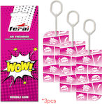 Feral Car Air Freshener Tab Pendand Speech Collection Bubble Gum 3pcs