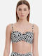 Bikini Σουτιέν Animal Print Μαύρο
