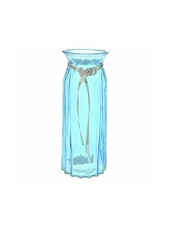 Iliadis Decorative Vase Blue 10x10x25cm