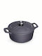 Navaris Deep Pot made of Cast Iron 3.5lt / 24cm