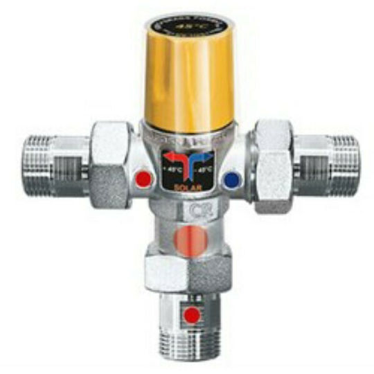 Brass Form 16375 Three-way Brass Diversion Valve ½" for boiler