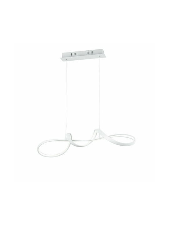 Trio Lighting Perugia Hängende Deckenleuchte LED Schiene Weiß