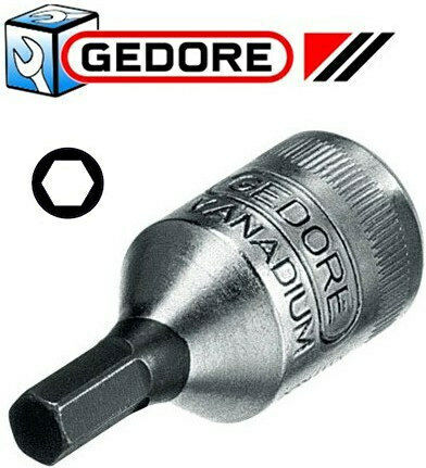 Gedore Καρυδάκι με Μύτη Allen και Καρέ Υποδοχής 1/2'' Μέγεθος H10x50mm