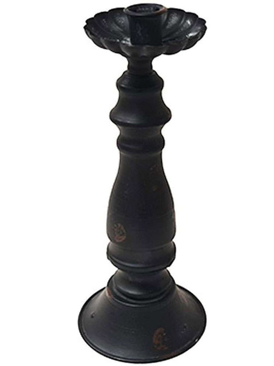 Atmosphera Kerzenhalter Metall Black 11x11x26.5cm 1Stück