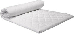 Sleepn'Life Twin XL Latex Mattress Topper Latex Biocotton with Removable Cover & Elastic Straps 160x200x5cm