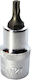 Walnut with Torx Head and Socket 1/2'' Size T27 1pcs