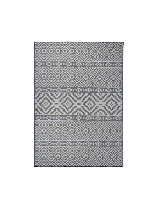 vidaXL Rug Outdoor Rectangular Blue