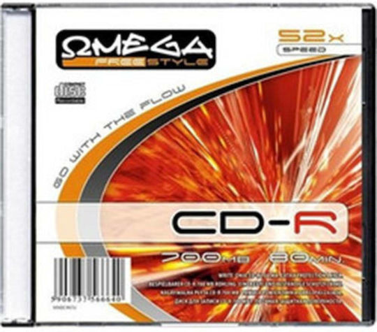 Omega Freestyle Εγγράψιμα CD-R 52x 700MB 10τμχ