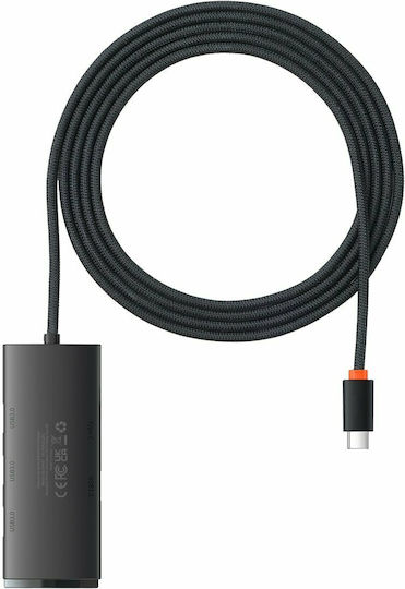 Baseus Lite Series 2m USB 3.0 4 Port Hub with USB-C Connection
