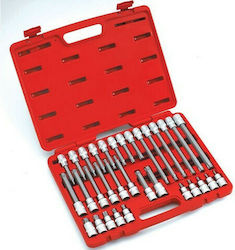 Spin Long Socket with Motor Torx and Socket 1/2'' Set 32pcs