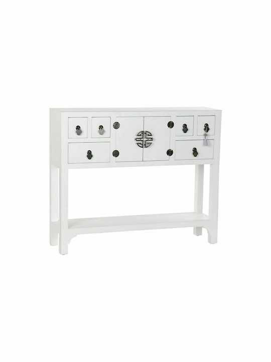 Wooden Console Table White L95xW24xH79cm