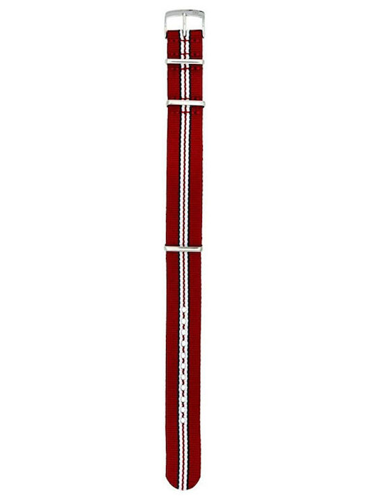 Morellato Fabric curea Benzile Nato Roșu 18mm