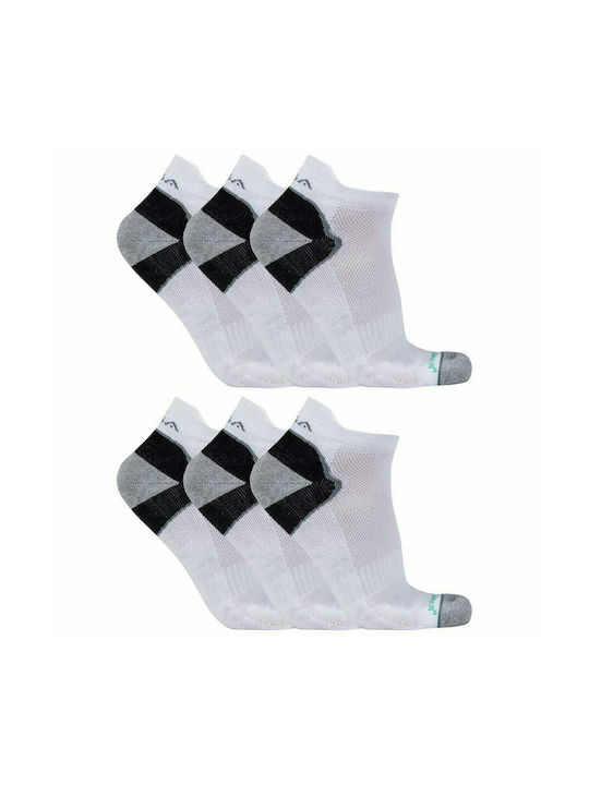 GSA Performance Αθλητικές Κάλτσες Λευκές 6 Ζεύγη