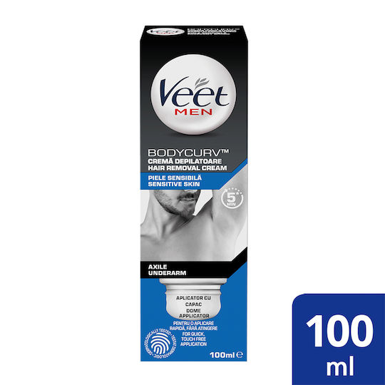 Veet Men Sensitive Skin Κρέμα Αποτρίχωσης για Μασχάλες 100ml