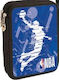 Back Me Up BMU NBA Dunk Pencil Case Full with 2 Compartments Blue