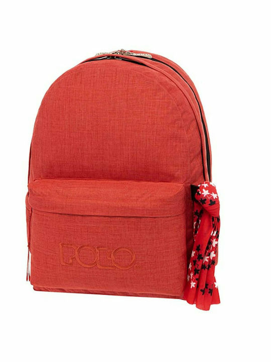 Polo Original Double Scarf Schulranzen Rucksack Junior High-High School Coral 30Es 2022