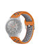 Two Tone Breathable Λουράκι Σιλικόνης Orange / Grey (Galaxy Watch 3 45mmAmazfit GTR 47mmHuawei Watch GT / GT2 (46mm))