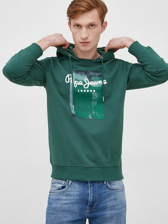Pepe Jeans Sweatshirt mit Kapuze Forest Green