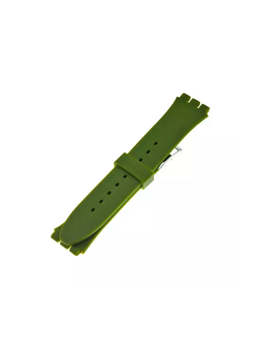 Swatch Καουτσούκ Λουράκι Πράσινο 20mm
