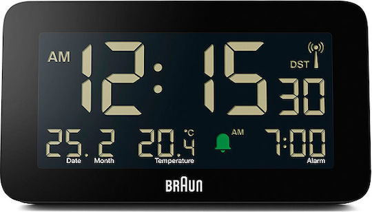 Braun Настолен Цифров Часовник с Будилник BC10B