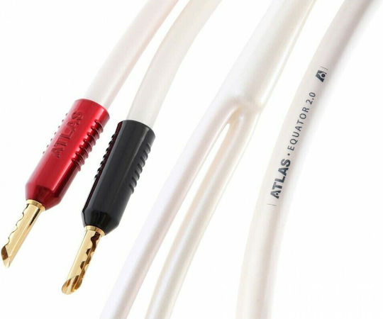 Atlas Cables Καλώδιο Ηχείου Banana - Banana 3m (Equator Achromatic)