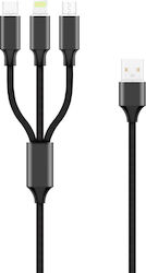 Forever USB to Lightning / Type-C / micro USB Cable 1m Forever USB to Lightning / Type-C / micro USB Cable 1m