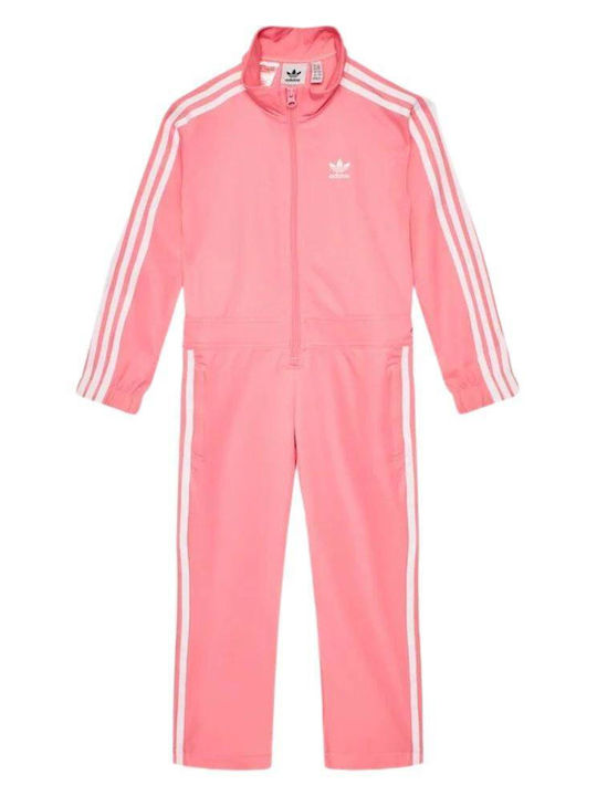 adidas Παιδική Ολόσωμη Φόρμα Υφασμάτινη Ροζ Hero