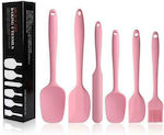 Silicone Cooking Utensil Set Pink 6pcs