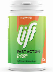 Lift Fast Acting Clucose Chews 50 chewable tabs Tangy Orange