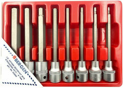 Long Socket Pneumatic with Motor Allen and Socket 1/2'' Set 8pcs