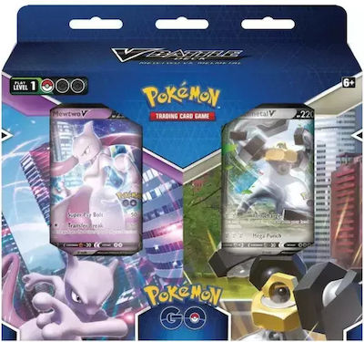 Pokemon GO V Battle Deck Bundle Mewtwo vs. Melmetal Покемон Пакети Мелметал