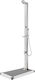 vidaXL Pool Shower with Length 62cm Silver