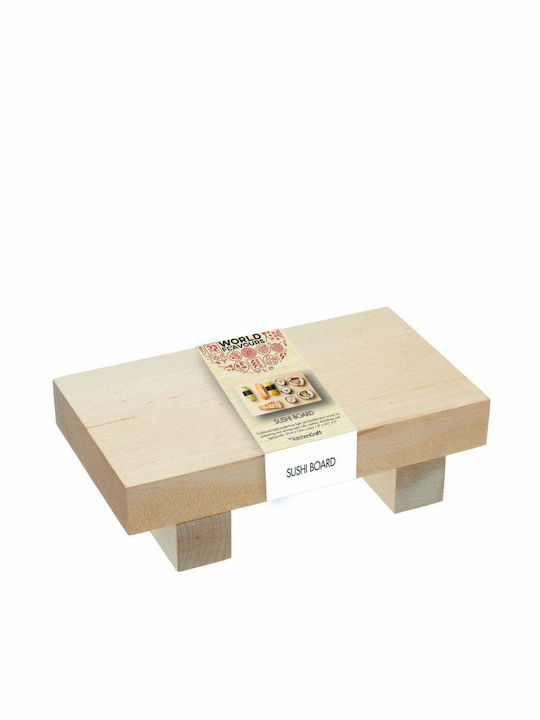 Kitchen Craft Πλατώ Σερβιρίσματος για Σούσι Ξύλινο 21x12x6εκ.