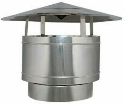 Technometal 19320 Chimney Crown Inox 100mm Silver