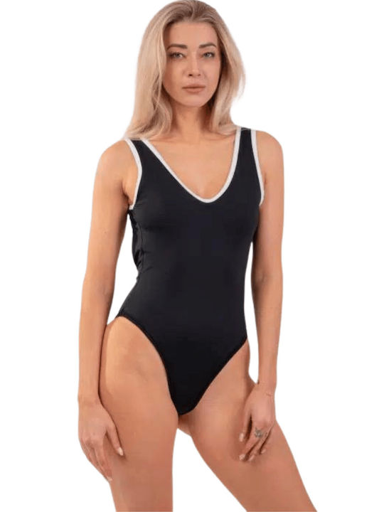 NEBBIA ONE-PIECE SWIMSUIT BLACK FRENCH STYLE 460 BLACK