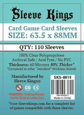 Sleeve Kings Standard 100 Θήκες για Κάρτες 63.5x88mm