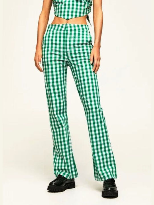 Pepe Jeans Faith Women's Fabric Trousers Checked Sherwood