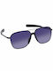 Eyelead L689 Unisex Sunglasses with Black Metal Frame and Black Polarized Lens