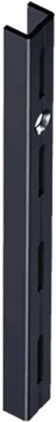 Element-System Rack Pillar with Single Support Hole Black 200cm