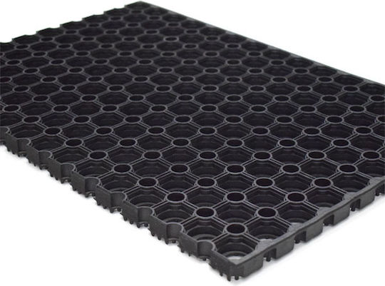 Eurofil Entry Doormat Made of Rubber Compos Black 40x60cm Black